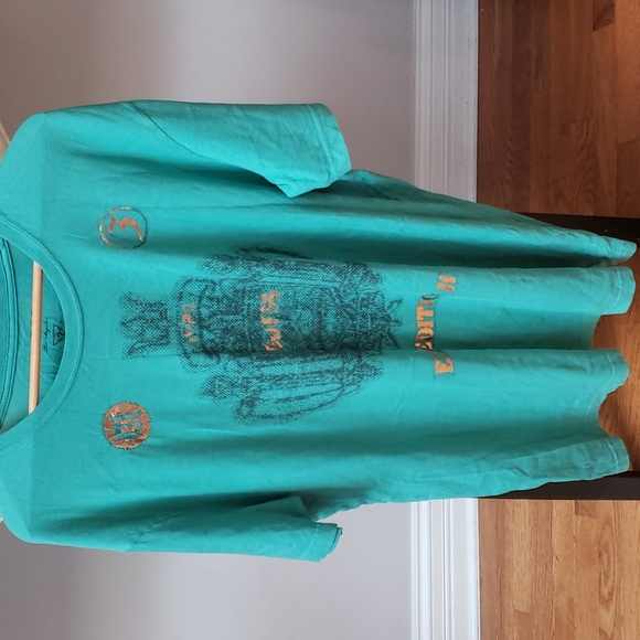 Guess Other - Guess teal shirt, tshirt
